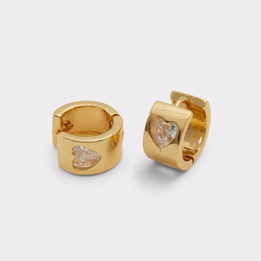 An image of Aldo harthoop hoop earrings