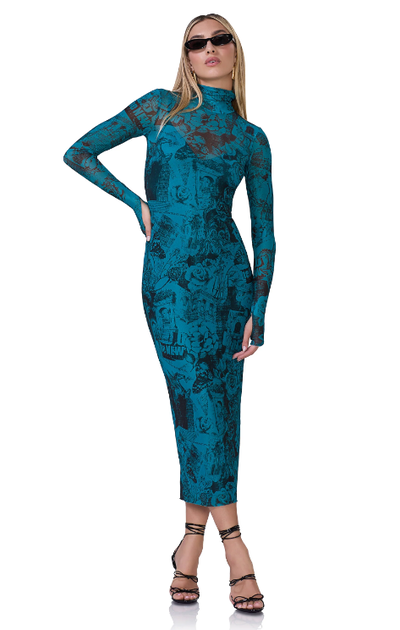 A woman wearing AFRM shailene dress