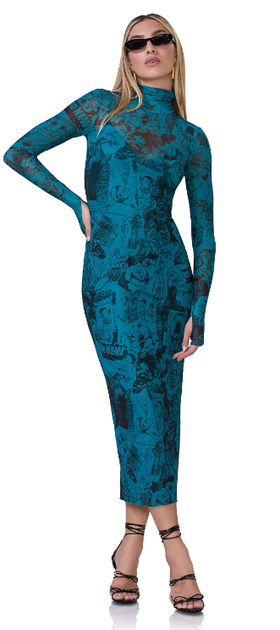 A woman wearing AFRM shailene dress