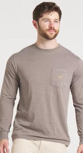 A man wearing Southern Marsh​ seawash™ tee - rodeo rider - long sleeve