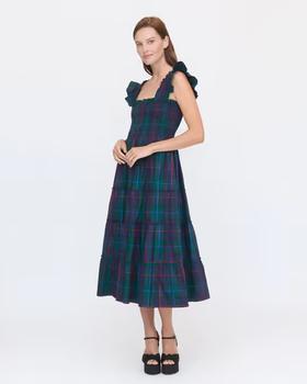 A woman wearing Hill House the ellie nap dress