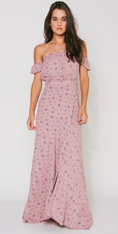 A woman wearing Flynn Skye bella maxi - sweet treat