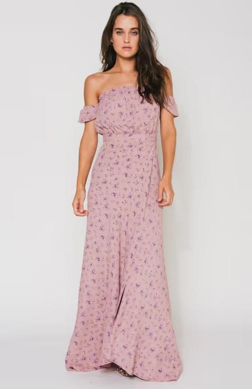 A woman wearing Flynn Skye bella maxi - sweet treat