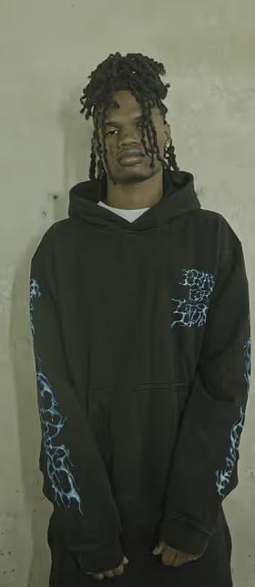 A man wearing 4tune​ azula hoodie