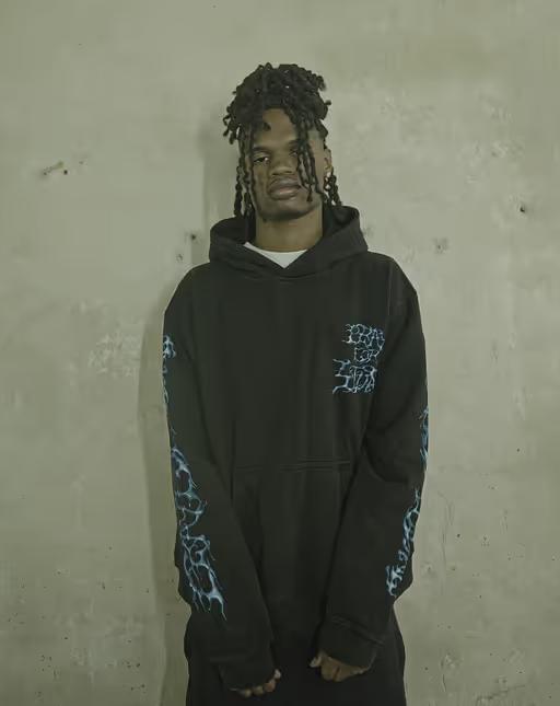 A man wearing 4tune​ azula hoodie