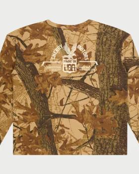 An image of Cherry LA boxy thermal long sleeve (mossy oak camo)