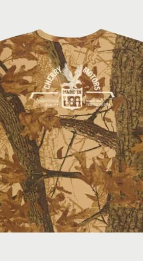 An image of Cherry LA boxy thermal long sleeve (mossy oak camo)