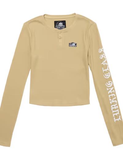 An image of lurking class oe cream thermal top
