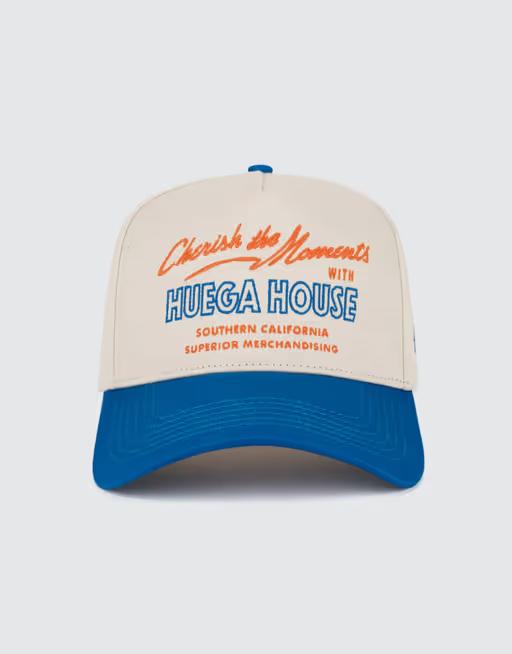 An image of Huega House moments | blue & natural hat