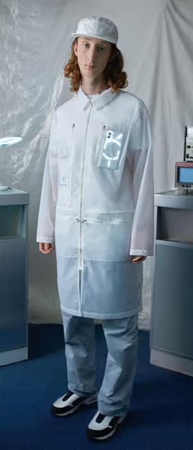 A man wearing Nothing Apparel white labcoat