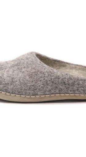 A close-up of a pair of Nootkas Slippers