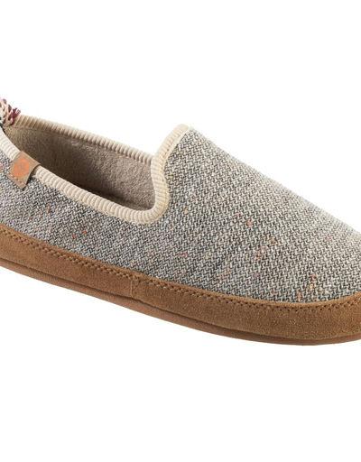 A close-up of a pair of Acorn Slippers