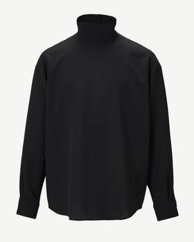 A black ANREALAGE HOMME high-neck shirt