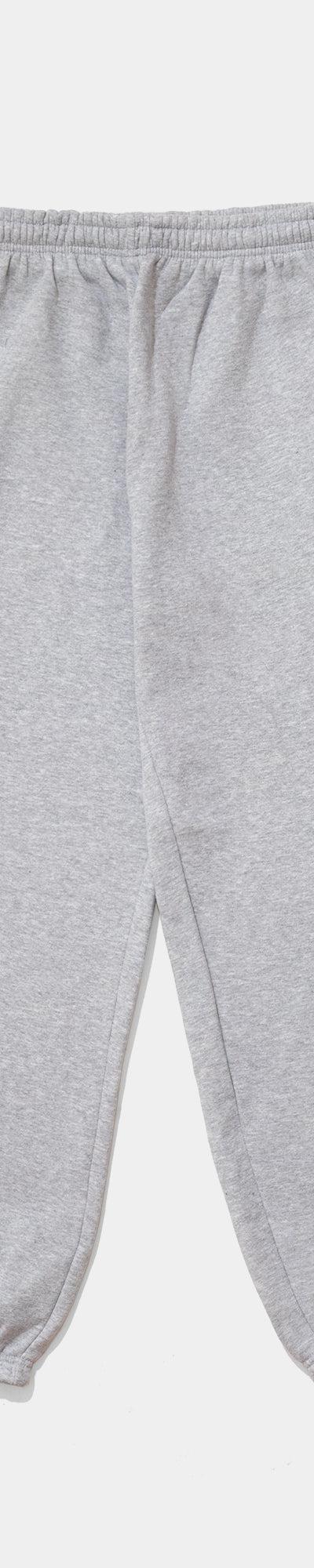Bene Culture grey sweatpants with a repeated globe logo print