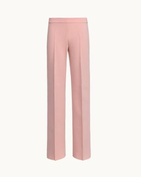 A pale pink High Sport pull-on Kick Pant with pressed front seams