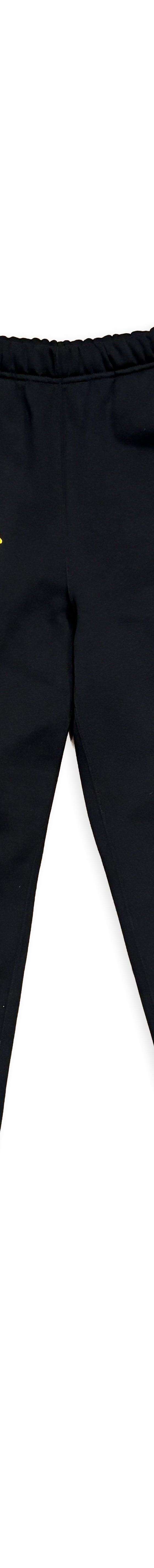 Black Homerun sweatpants with white 'New York' lettering down the leg