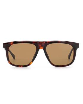 Joplins square sunglasses in tortoiseshell bio-acetate with brown lenses