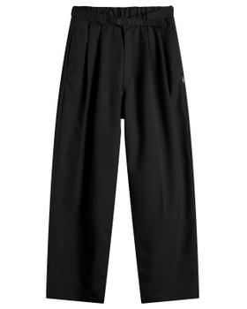 Black N!CE wide-leg belted trousers on a plain white background