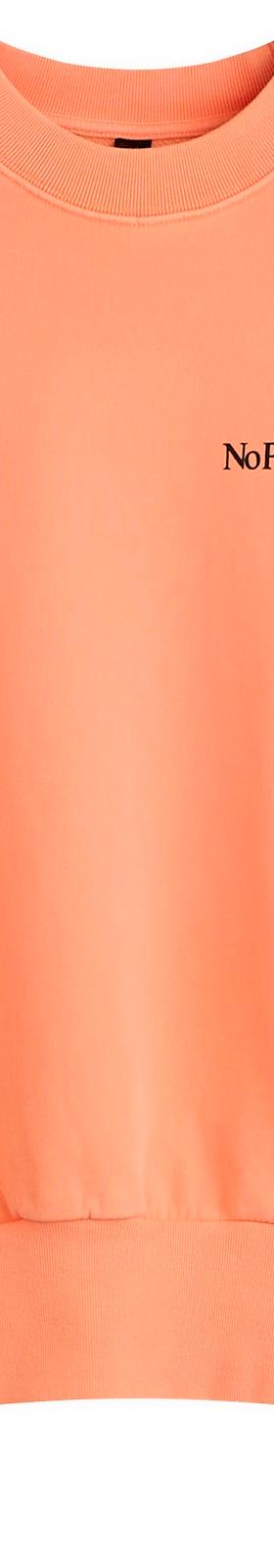 A peach No Problemo crewneck sweatshirt on a plain background