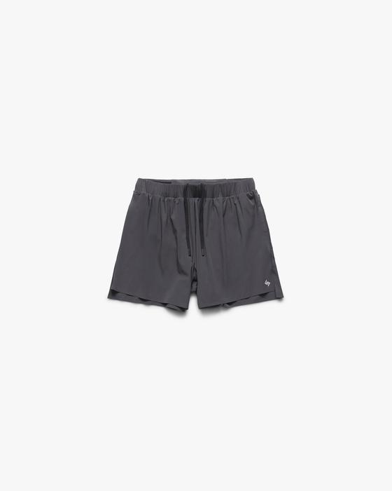 Charcoal grey Represent 247 performance training shorts with drawstring waist