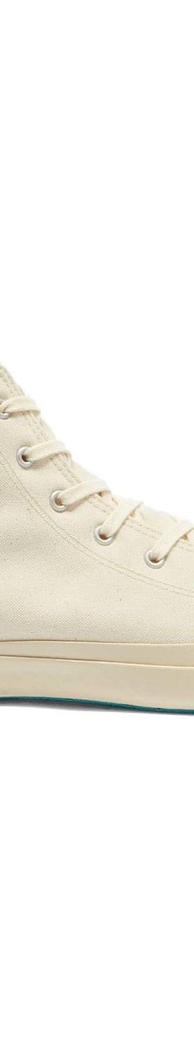 A natural white Shoes Like Pottery high-top canvas sneaker with vulcanized rubber sole