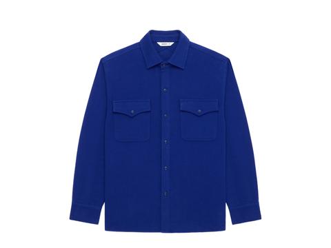 3sixteen USN Overshirt in cobalt flannel