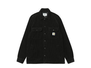 Carhartt WIP Whitsome Shirt Jacket in black corduroy