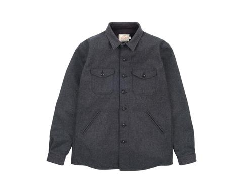 Dehen 1920 Crissman Overshirt in dark charcoal