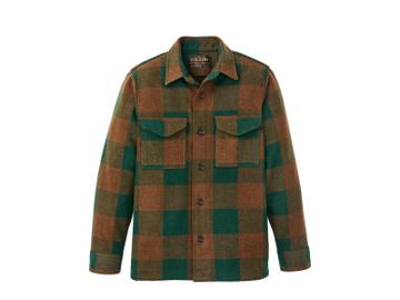 Filson Wool Jac-Shirt in bronze/green plaid