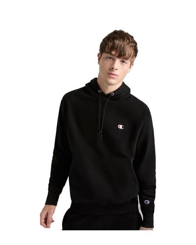 Champion Reverse Weave Hoodie, C Logo, worn by a man